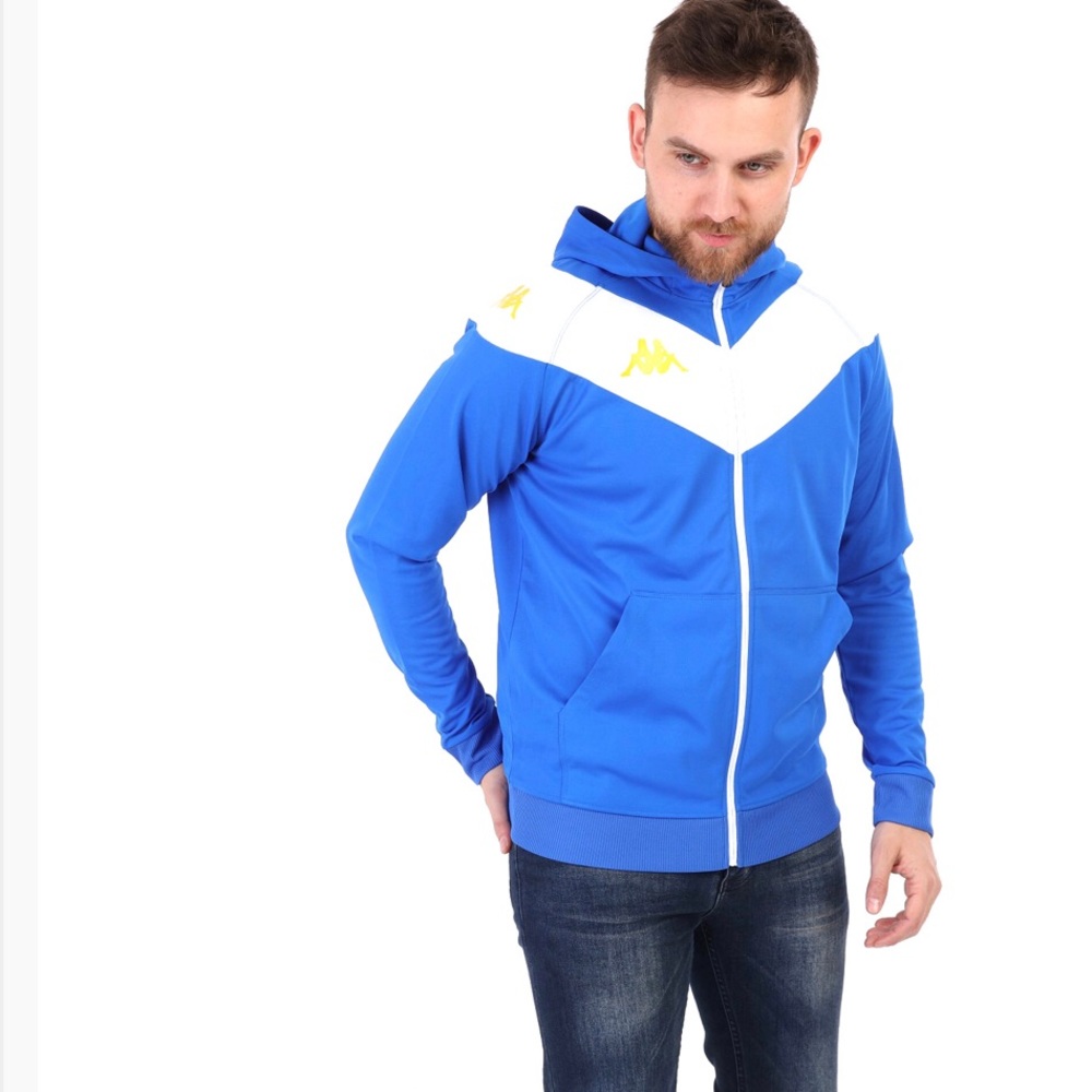 Kappa men’s full zip hooded sweatshirt size Large new with tags